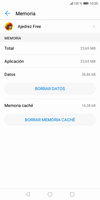 Pulsa BORRAR MEMORIA CACHÉ.