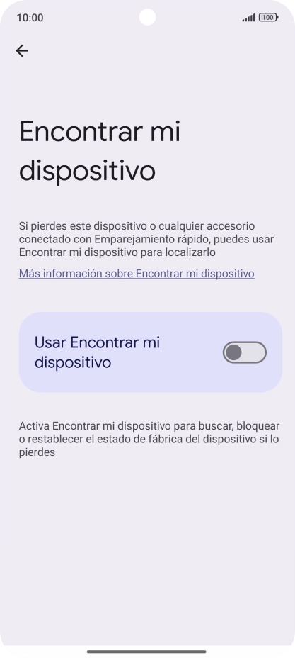 Pulsa el indicador junto a 