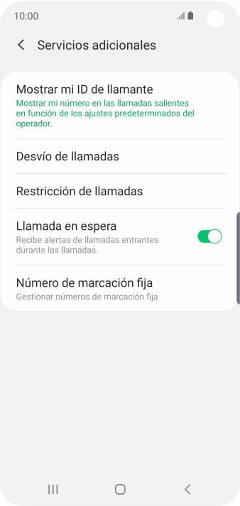 Pulsa Desvío de llamadas.