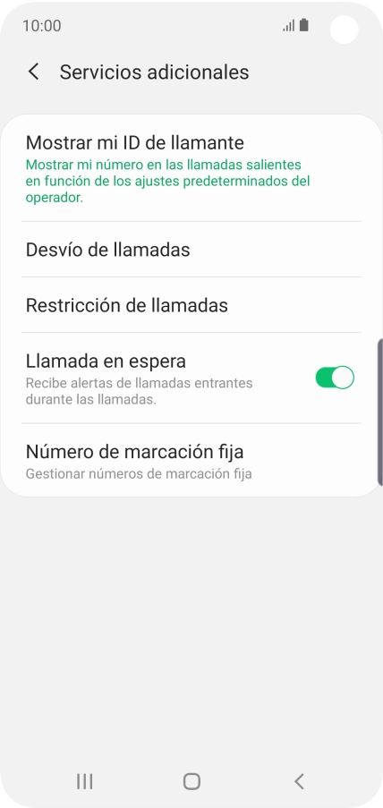 Pulsa Desvío de llamadas.