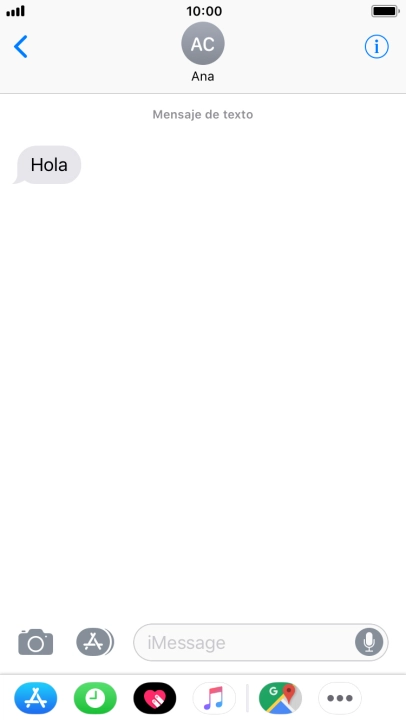 Pulsa la tecla de inicio para terminar y regresar a la pantalla de inicio.