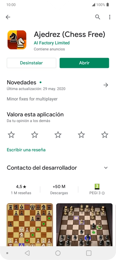 Pulsa Desinstalar.