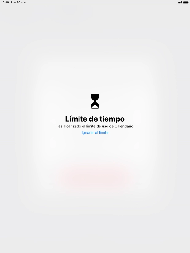Pulsa Ignorar el límite.