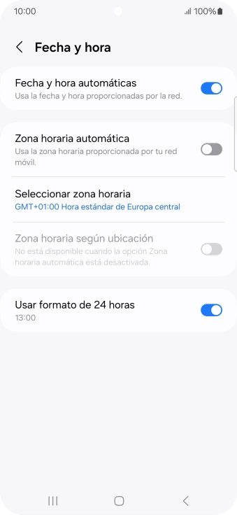Pulsa el indicador junto a 