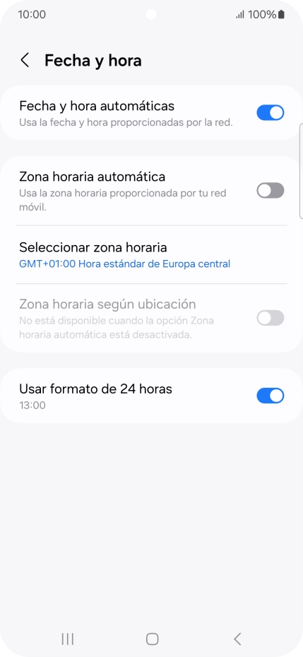 Pulsa el indicador junto a 