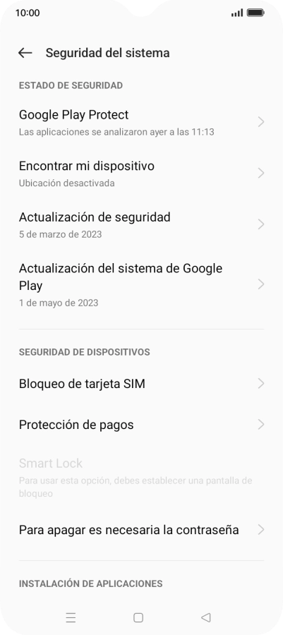 Pulsa Bloqueo de tarjeta SIM.