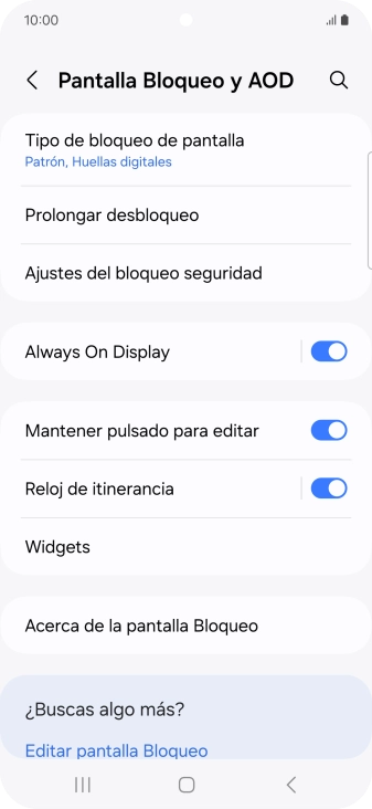 Pulsa Tipo de bloqueo de pantalla e introduce el código de seguridad extra que has creado anteriormente.
