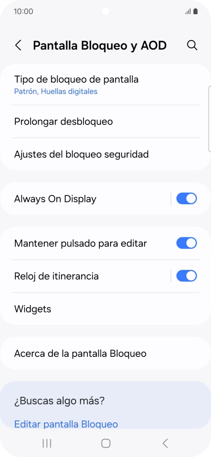 Pulsa Tipo de bloqueo de pantalla e introduce el código de seguridad extra que has creado anteriormente.