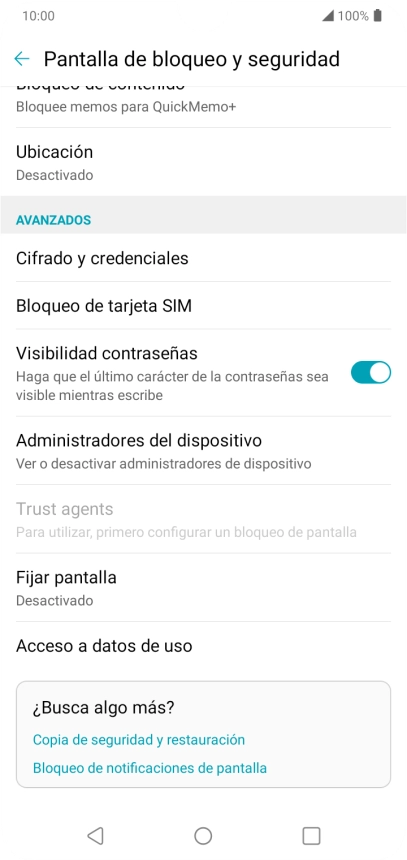 Pulsa Bloqueo de tarjeta SIM.