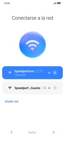 Pulsa la flecha hacia la derecha.