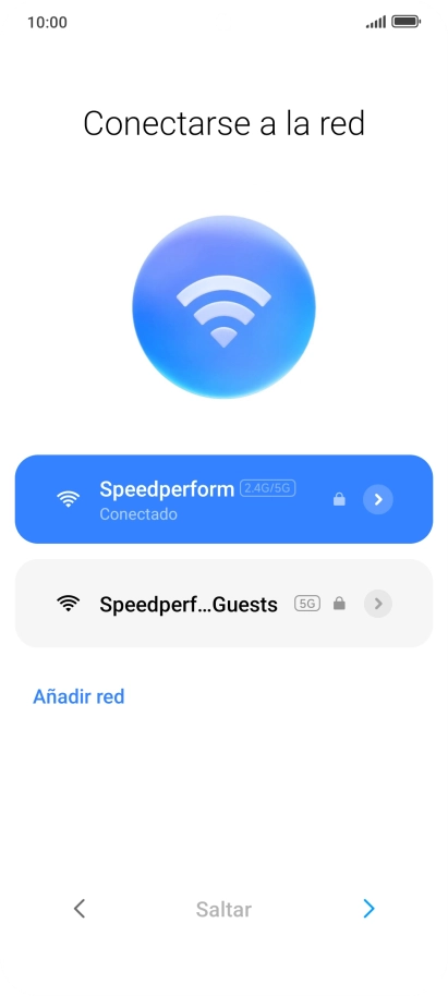 Pulsa la flecha hacia la derecha.
