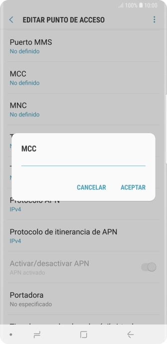 Introduce 214 y pulsa ACEPTAR.