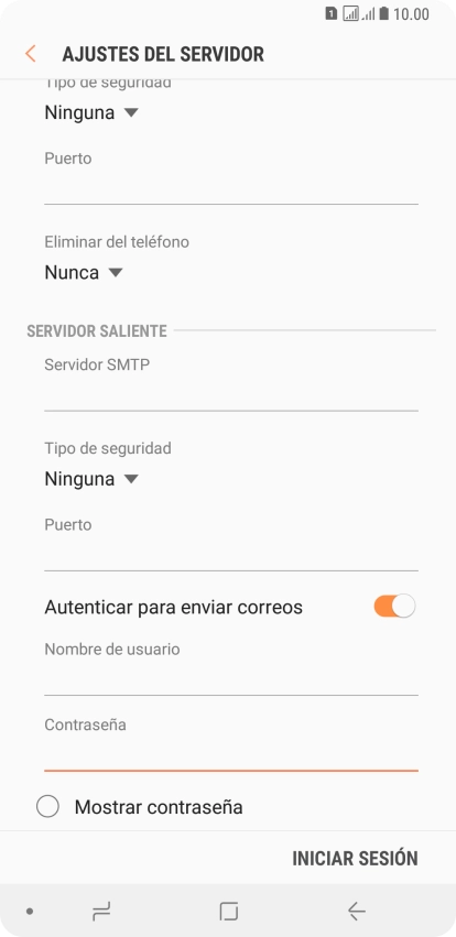 Pulsa INICIAR SESIÓN.
