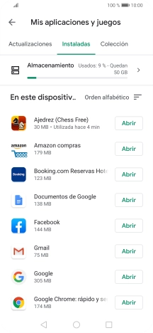 Pulsa la app deseada.