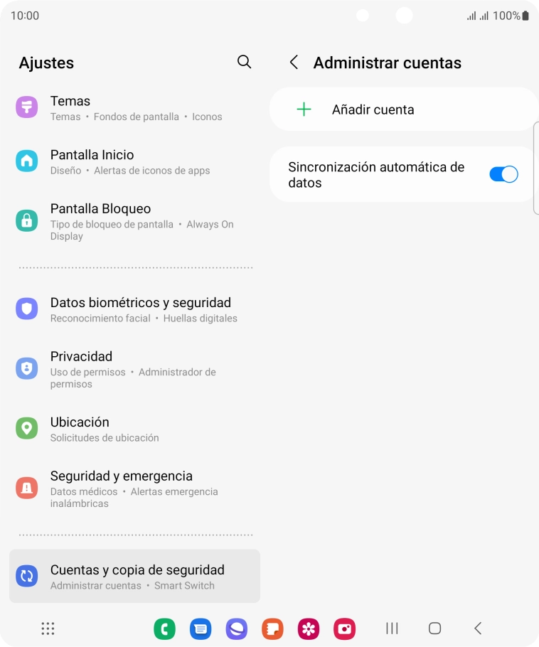 Pulsa Añadir cuenta.