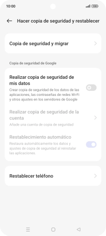 Pulsa Restablecer teléfono.