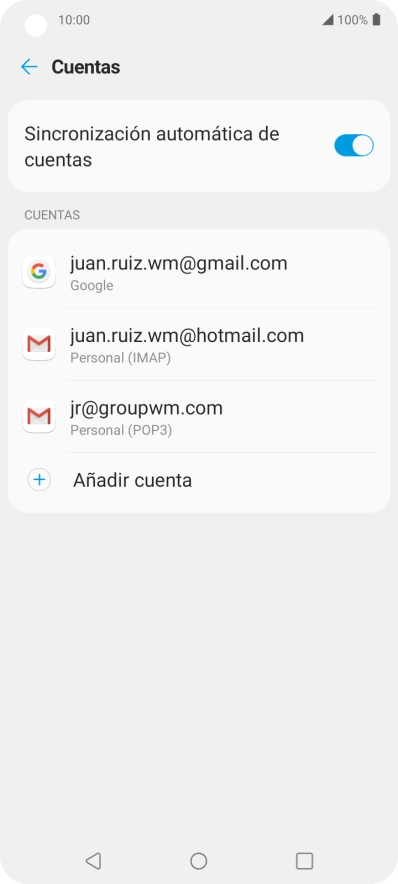 Pulsa el indicador junto a 