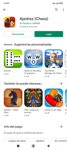 Pulsa la tecla de inicio para terminar y regresar a la pantalla de inicio.
