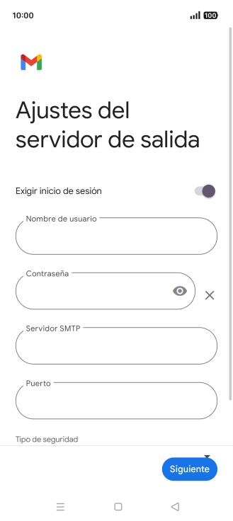 Pulsa el indicador junto a 