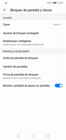 Pulsa Clave e introduce el código de seguridad extra que has creado anteriormente.