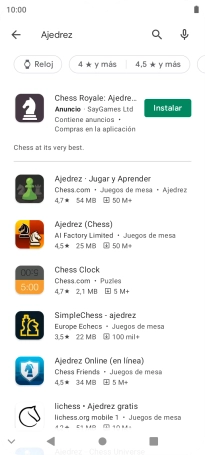 Pulsa la app deseada.