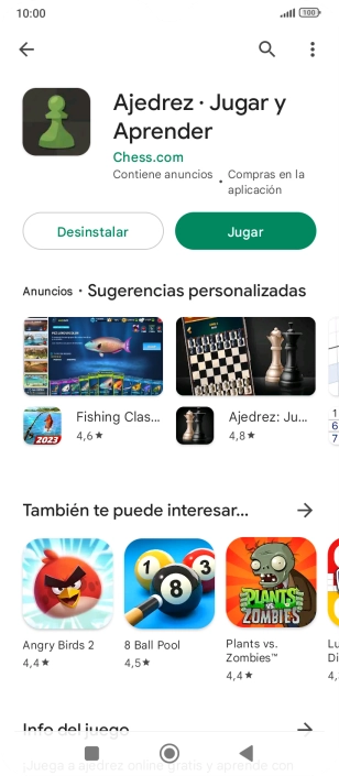 Pulsa la tecla de inicio para terminar y regresar a la pantalla de inicio.