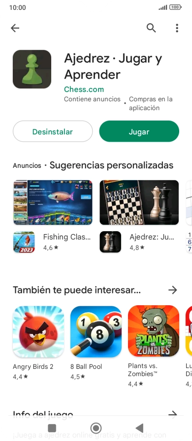 Pulsa la tecla de inicio para terminar y regresar a la pantalla de inicio.