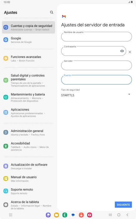 Pulsa la lista desplegable bajo 