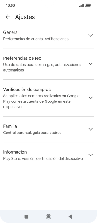 Pulsa Preferencias de red.