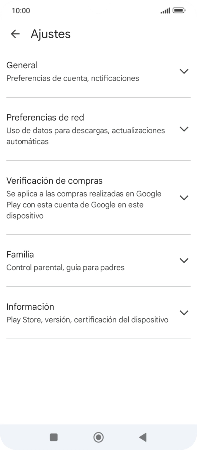 Pulsa Preferencias de red.