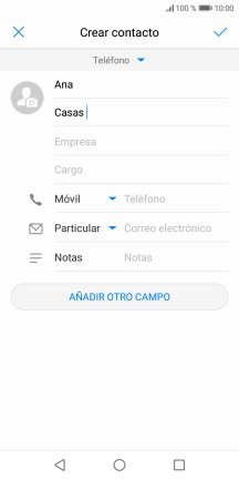 Pulsa Teléfono e introduce el número de teléfono.