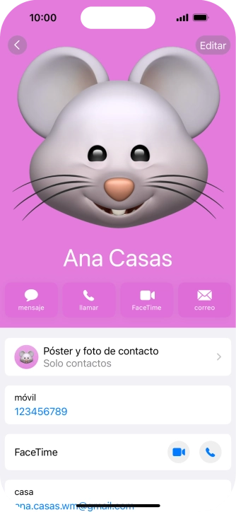 Desliza el dedo hacia arriba desde la parte inferior de la pantalla para terminar y volver a la pantalla de inicio.