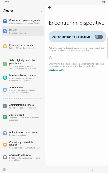 Pulsa el indicador junto a 