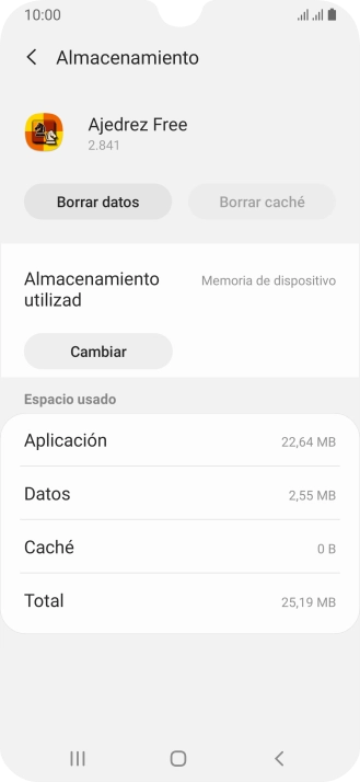 Pulsa la tecla de inicio para terminar y regresar a la pantalla de inicio.