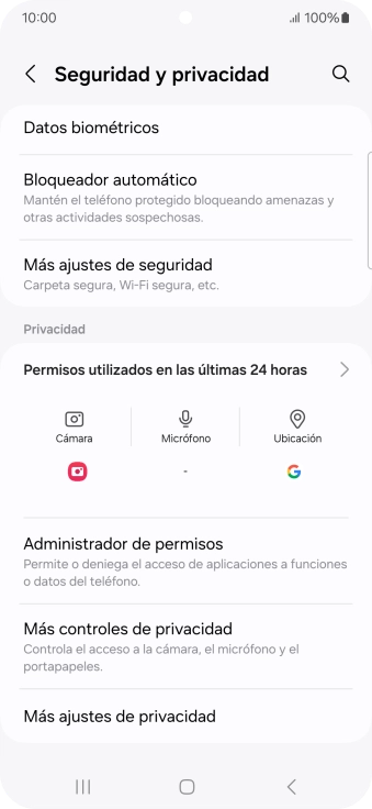Pulsa Más ajustes de seguridad.