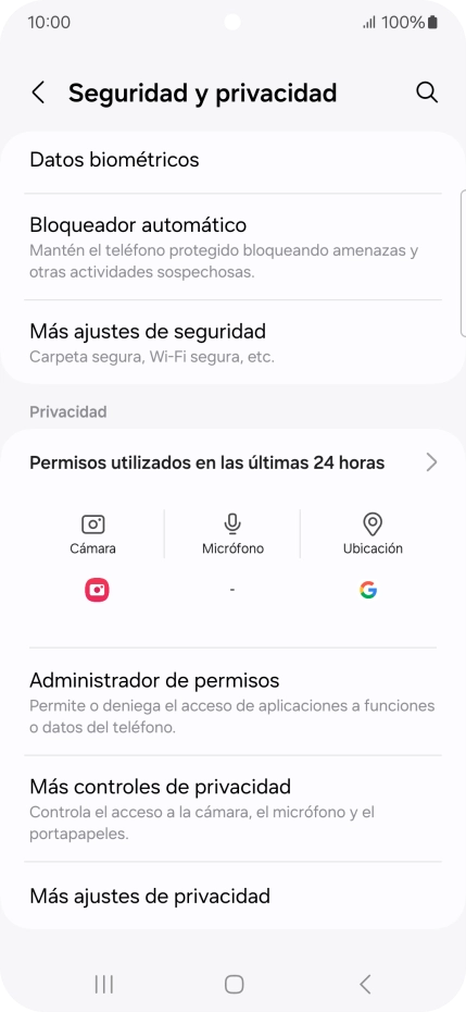 Pulsa Más ajustes de seguridad.