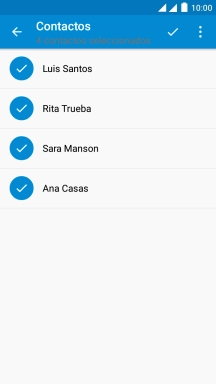 Pulsa el icono de aceptar.