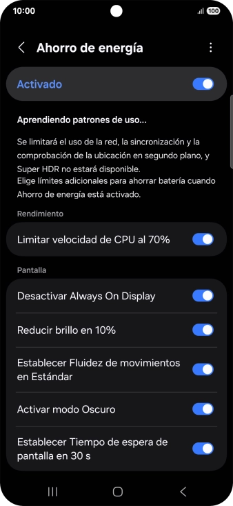 Pulsa la tecla de inicio para terminar y regresar a la pantalla de inicio.