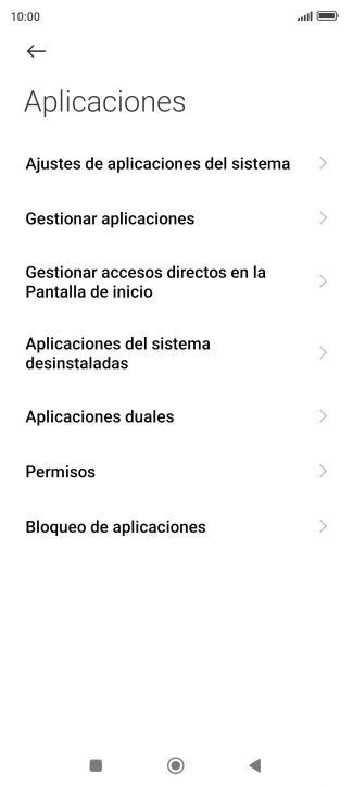 Pulsa Gestionar aplicaciones.