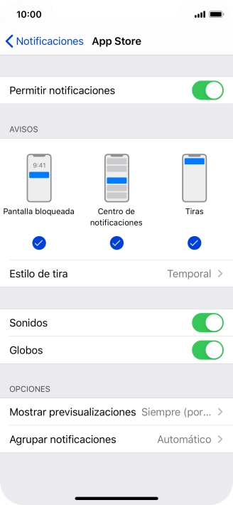 Pulsa el indicador junto a 