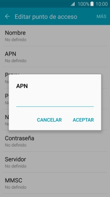 Introduce airtelwap.es y pulsa ACEPTAR.
