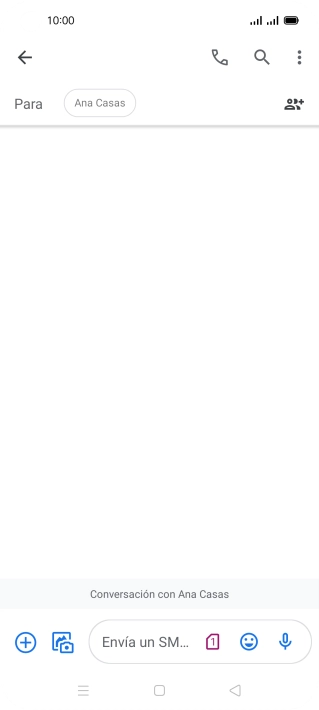 Pulsa la lista desplegable de la tarjeta SIM.