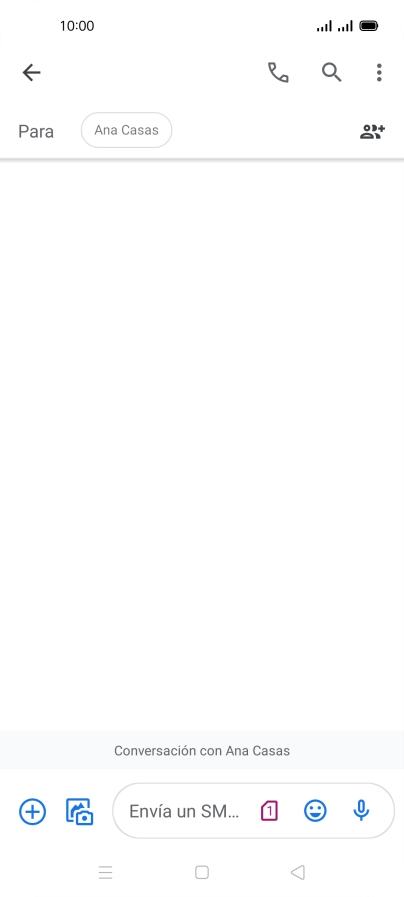 Pulsa la lista desplegable de la tarjeta SIM.