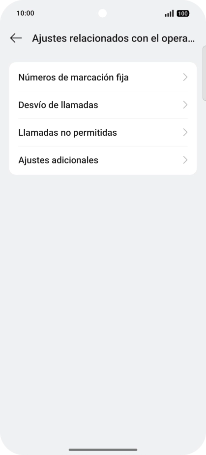 Pulsa Números de marcación fija.
