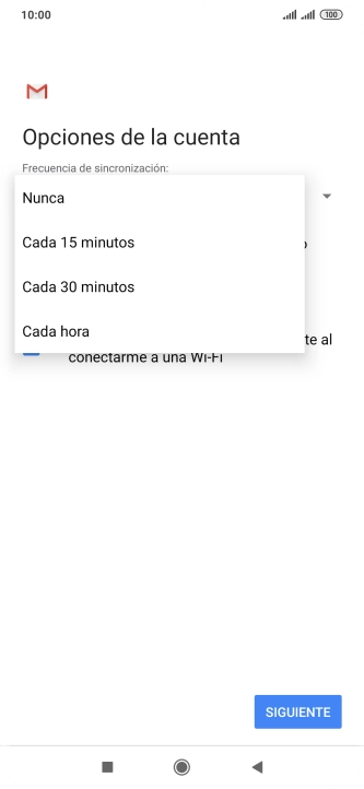 Pulsa el ajuste deseado.