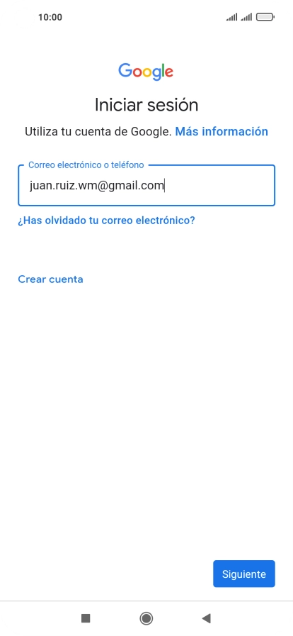 Pulsa Siguiente.