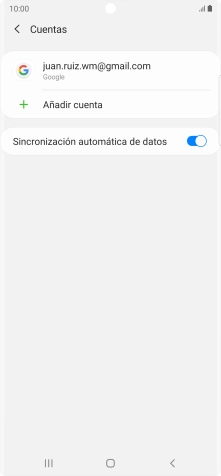 Pulsa Añadir cuenta.