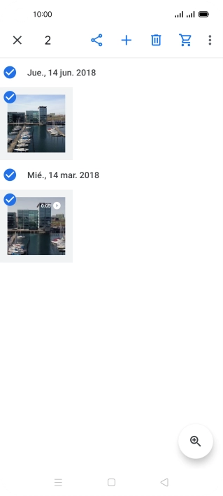 Pulsa el icono de compartir.
