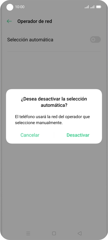 Pulsa Desactivar.