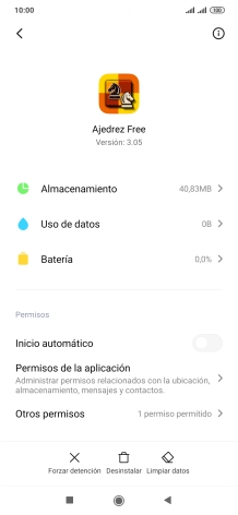 Pulsa Limpiar datos.